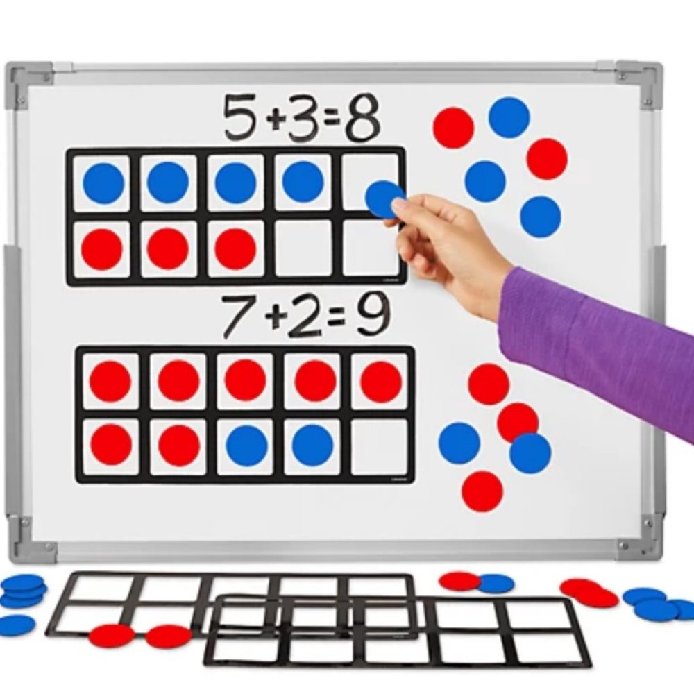 Jumbo Magnetic Ten-Frames - Set of 4